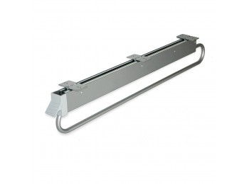 Emuca Colgador extraible para armario, 800 mm, Acero y plástico, Gris metalizado