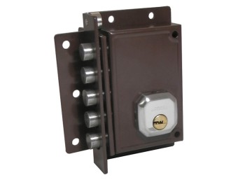 Cerradura seg. sobr. 87x32x140mm 5 bul dorcas marr c922-i iz