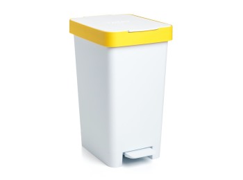 Cubo recic. 25 lt c/pedal tatay pp bl/ama smart 1021002 1 ud