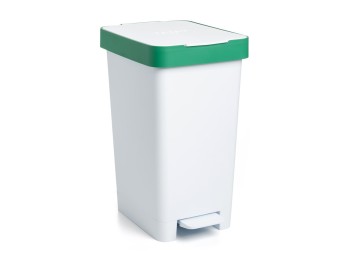 Cubo recic. 25 lt c/pedal pp bl/ve tatay 1 ud