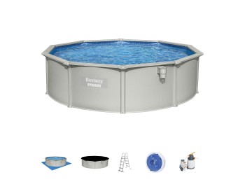 Piscina chapa 460x120cm cart bestway poliester/pvc hydrium o
