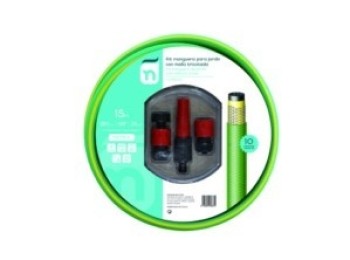 Manguera riego 15mt-15 4c natuur ver perfe tric +acc nt99222