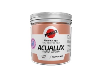 Pintura manualid. al agua 75 ml cobre satin. metal. acualux