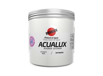 Pintura manualid. al agua 250 ml bl satin. acualux titan
