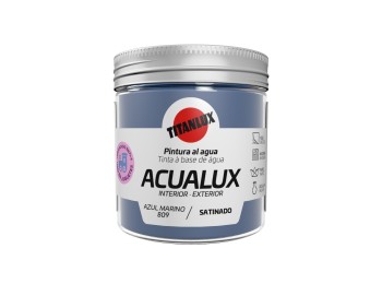 Pintura manualid. al agua 75 ml az/mar satin. acualux titan