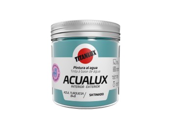 Pintura manualid. al agua 75 ml az/tur satin. acualux titan