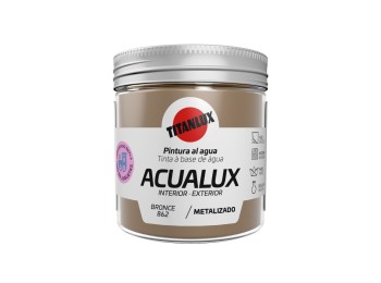 Pintura manualid. al agua 75 ml br satin. metal. acualux tit