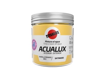 Pintura manualid. al agua 75 ml ama/pri satin. acualux titan