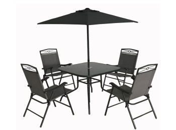 Mueble jard 80x80x71cm gr ac/text md natuur 1 pz