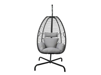 Balancin jard 128x128x208cm 1p gr ac/text md natuur