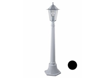 Farol jard 1 foco e-27 1x60w alu bl orlando luxform