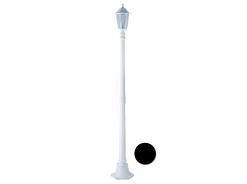 Farol jard 1 foco 1,7mt-e27 1x60w alu bl orlando luxform