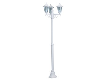 Farol jard 3 focos e-27 3x60w alu bl orlando luxform