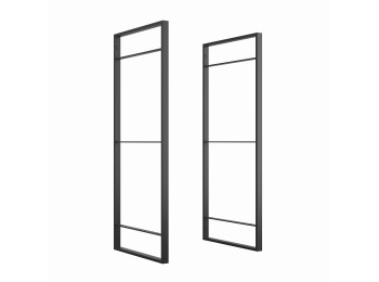 Emuca Estructura para estantería Lader, Altura 830 mm, Acero, Pintado negro