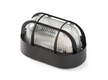 Aplique ilumin e27 60w ip44 ext ov rej/plas pvc ne famat