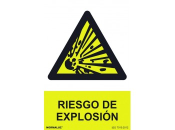 SeÑal 210x300mm pvc riesgo de explosiÓn rd30001