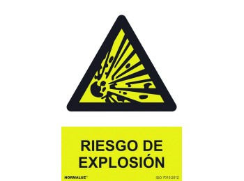 Señal 210x300mm pvc riesgo de explosiÓn rd30001
