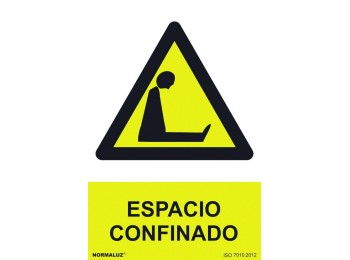 Señal 210x300mm pvc espacio confinado rd30071