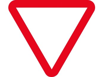 Señal vial 700x700mm metalica ceda el paso v11061