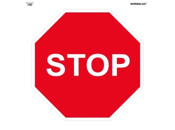 Señal vial bolsa textil 700x700mm stop v11123