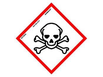 Señal 150x150mm pvc producto quÍmico toxicidad aguda rd47054