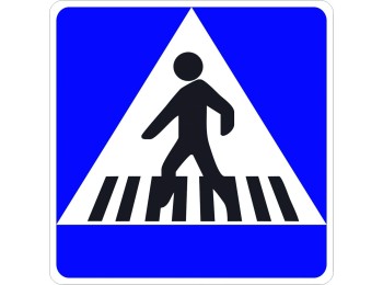 Señal vial 700x700mm metalica paso de peatones v10026