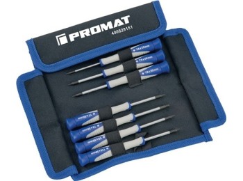Jgo. destornilladores mec. de precisiÓn 7 uds. torx promat