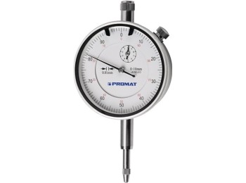 Reloj comparador din 878 10 mm lectura 0,01 mm promat