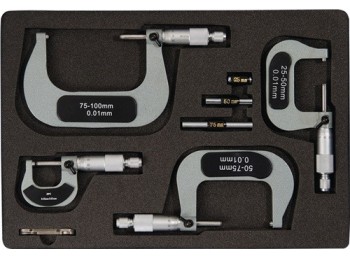 Juego de micrÓmetros de exteriores din 863/1 0-100 mm promat