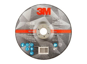 Disco corte y desbaste metal 125x1,0x22 mm silver 3m