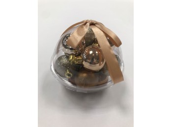 Adorno navidad 40mm bolas dor koopman 14 pz