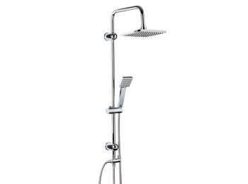 Grifo ducha columna 48,0x110,0x20,0cm soporte barra + flexo