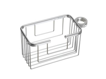 Cestillo baño gancho 11,5x12,5x24,0cm alu alum aluminium tat
