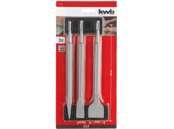 Puntero martillo 250mm sds plus kwb 3 pz