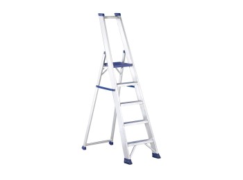 Escalera ind tijera 2,30mt 10 peldaños anch alu regina svelt