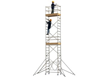 Andamio aluminio europeo modular  0,96mt roller a