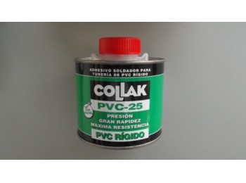 Adhesivo pvc 250 ml 250 ml pvc-25 pincel collak