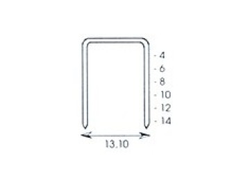 Grapa grapadora modelo 58 10mm acero clavex 5.000 pz