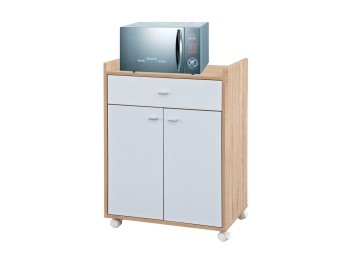 Carro coc mesita 60x39x81,5cm 1 cajon 2pta mad bl/mad vivaho