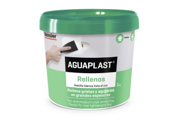 Masilla rest. rellenos 1 kg capa gruesa int. aguaplast