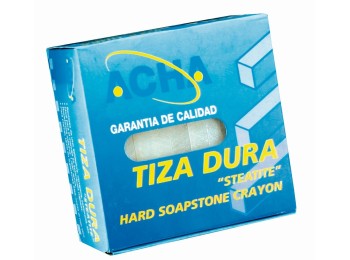 Tiza steatite dura cuadrada 10cm 50pzs p/metal 45-029 acha