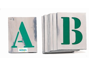 Abecedario pintar/rotular 040mm chapa 57-112 d acha