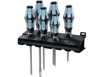 Juego destornilladores acero inoxidable 334/6 6 uds. ranura