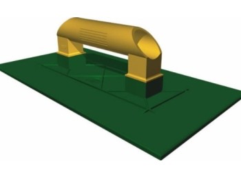 Talocha alb. 280x160mm rect lisa jar