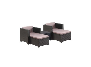 Mueble jard 5pz shaf res grafit sira 55480