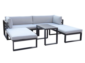 Mueble jard multi posiciones natuur alumino antr. alba 5 pie