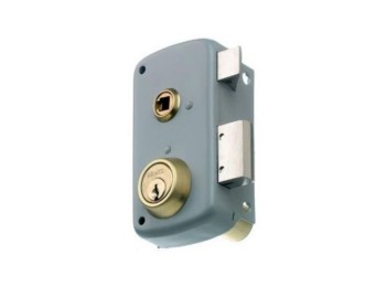 Cerradura sobr. 2556bp 75x45mm derecha gris mcm 2556bp-70-d