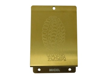 Placa pisa puerta 148x98mm a/inox pvd oro micel 97849