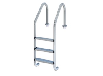 Escalera pisc. 3-peldaños qp ac metalico 509082 aisi304 5090