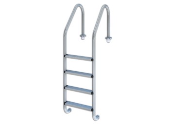 Escalera pisc. 4-peldaños qp ac metalico 509084 aisi304 5090